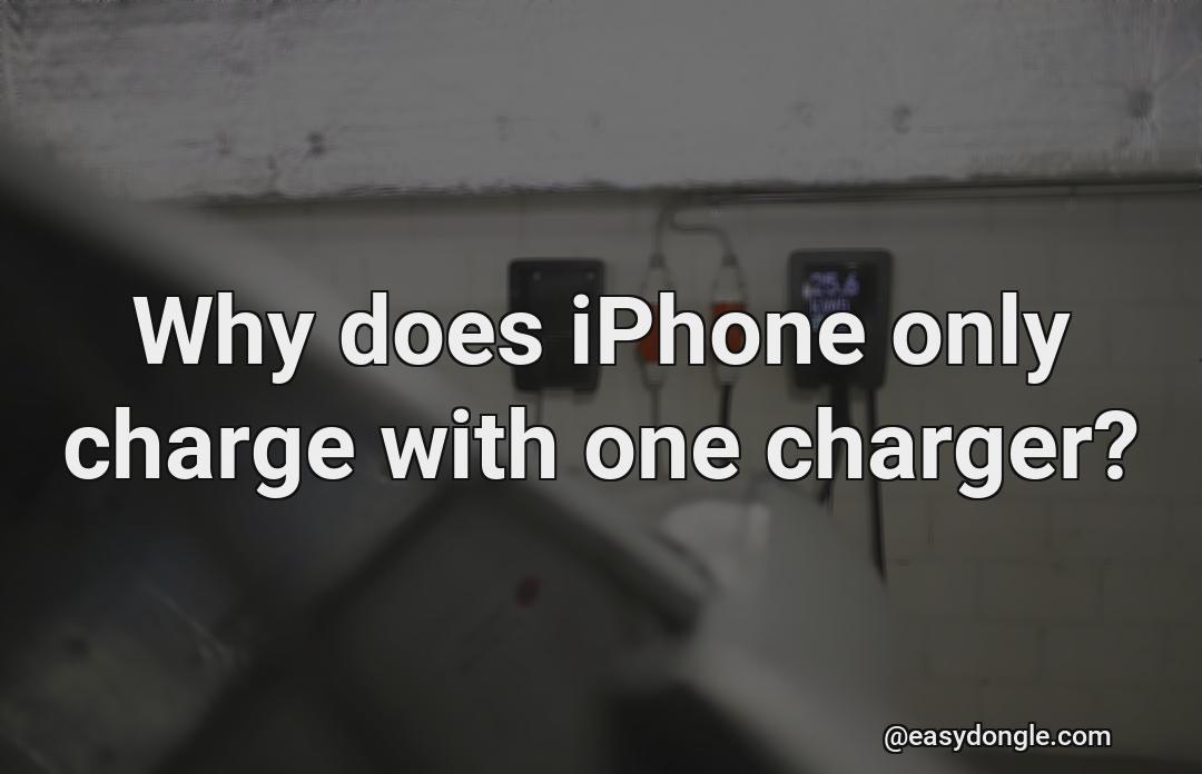 Why does the iphone have one charger only?